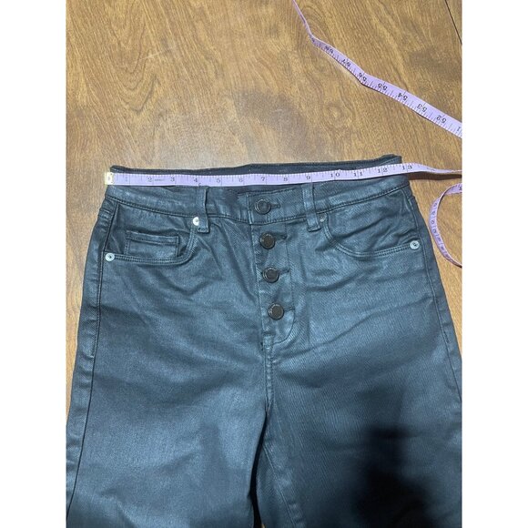 BlankNYC SPARTACUS THE GREAT JONES High Rise Skinny Black Button Fly Jeans 27 - Picture 3 of 12